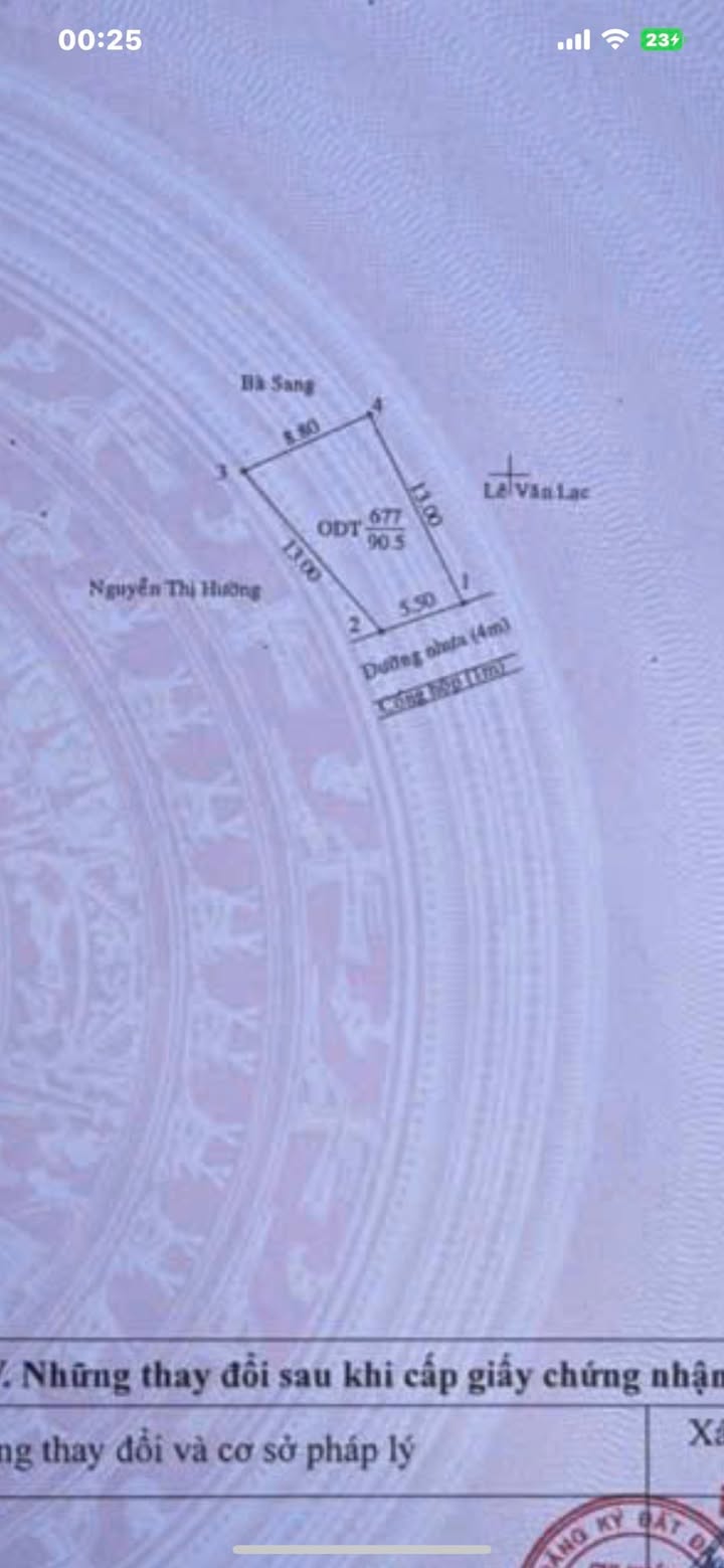 Đất nền chính chủ 90m² tại Chánh Nghĩa, Thủ Dầu Một - Giá chỉ 2,3 tỷ thương lượng!