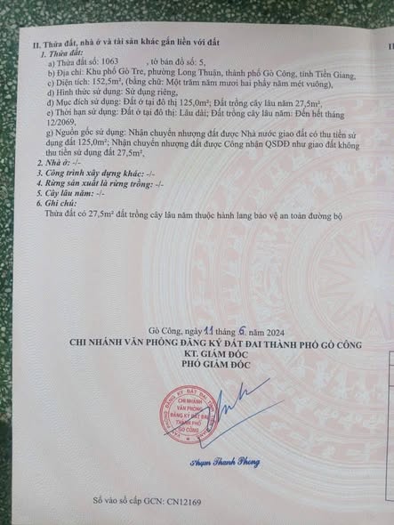 Đất nền Gò Tre, Long Thuận, 152m² giá 650 triệu - Sổ hồng chính chủ, đường xe hơi