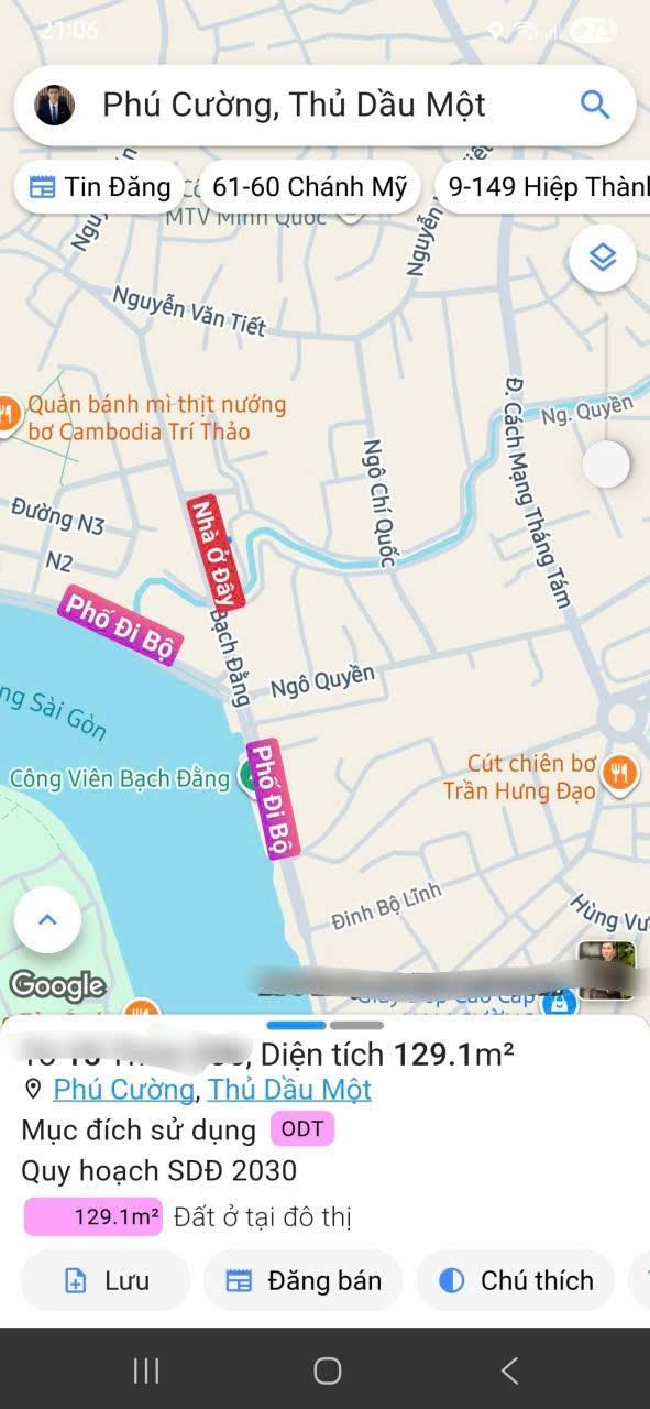 Nhà mặt tiền Bạch Đằng Thủ Dầu Một 129m² giá 10.9 tỷ - Thích hợp kinh doanh và cho thuê!