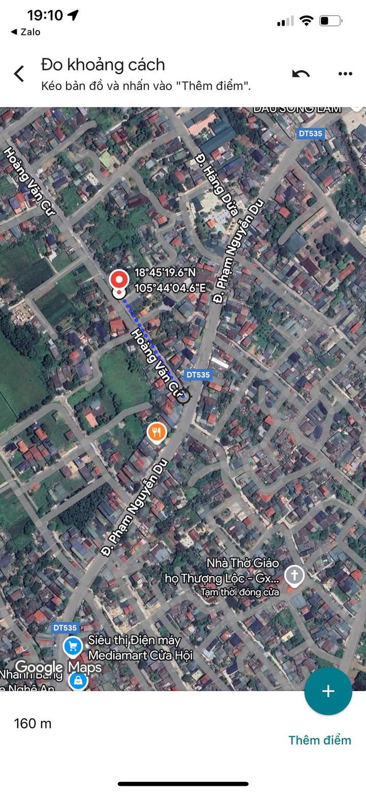 Bán lô đất đường Hoàng Văn Cư Nghi Hoà 156m² - Giá 3 tỷ, Hướng Đông