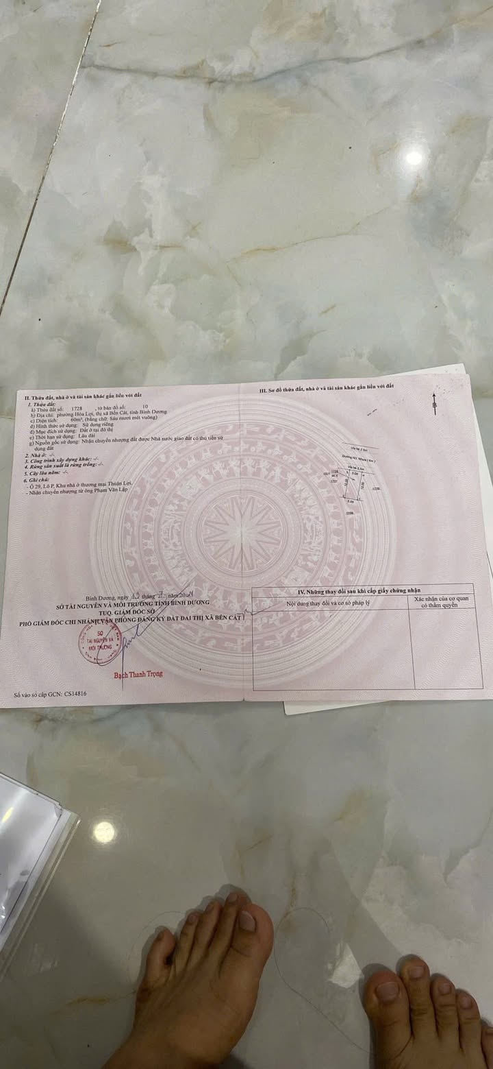 Nhà trệt lửng 60m² Hòa Lợi, Bến Cát - Giá chỉ 1 tỷ, sổ hồng chính chủ!