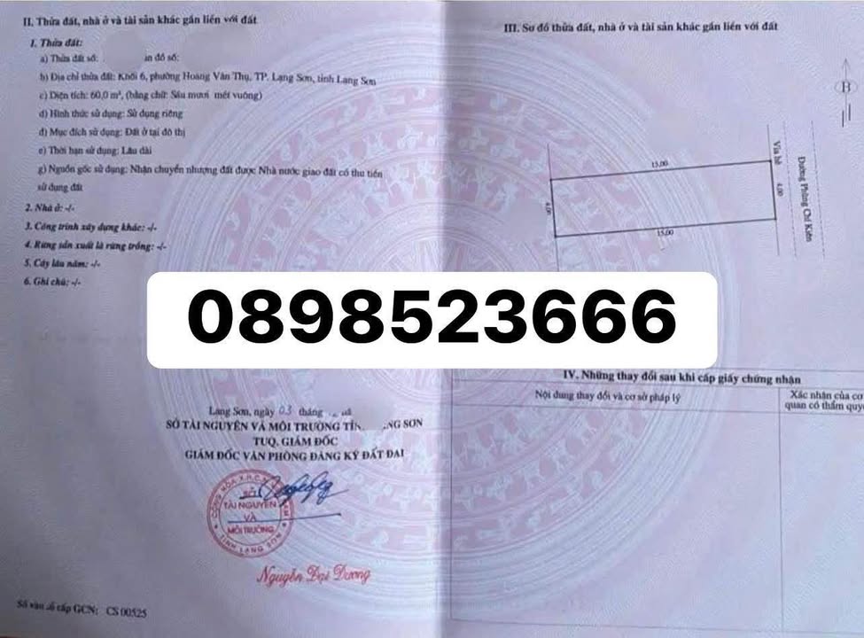 Đất mặt đường Phùng Trí Kiên - Phú Lộc 60m² giá 2.8 tỷ - Vị trí kinh doanh đắc địa!