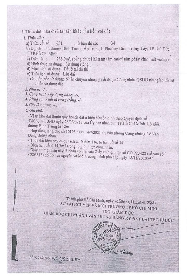 Đất nền Bình Trưng Quận 2 252m² - Tiềm năng đầu tư sinh lời!