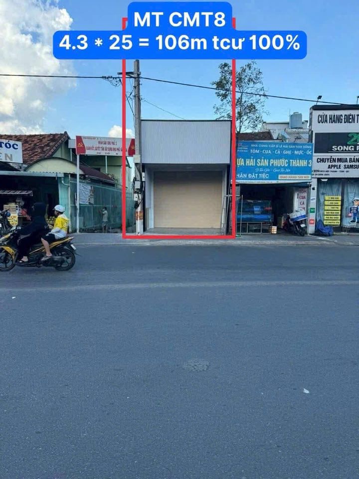 Nhà mặt tiền đường Cách Mạng Tháng 8, Hiệp Thành 107.5m² giá 6 tỷ - Bán gấp!