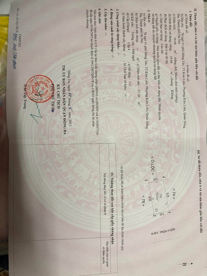 Nhà 5 tầng 78 Đông Tác, Kim Liên, Hà Nội giá 10 tỷ - Cơ hội đầu tư sinh lời!