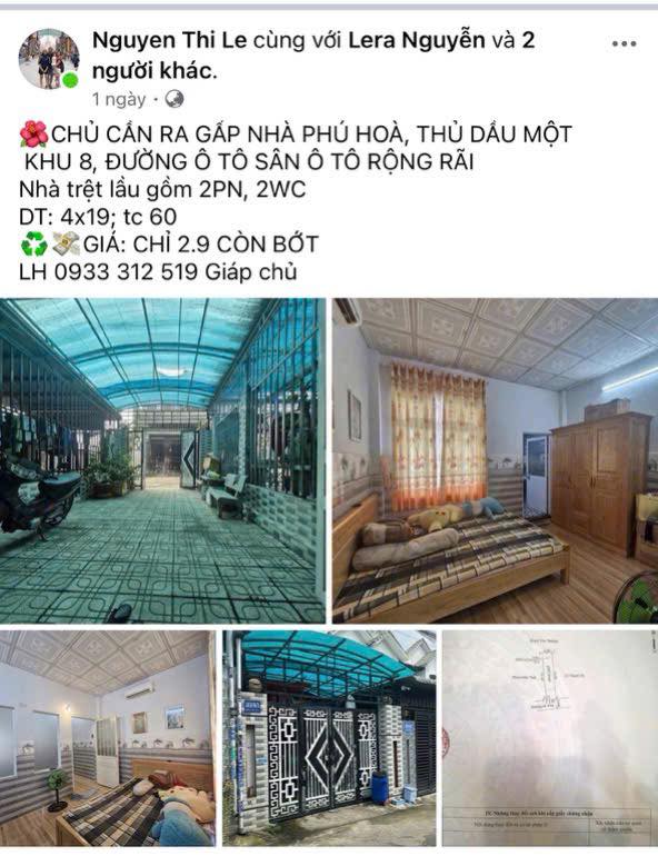 Nhà phố Phú Hoà, Thủ Dầu Một 76m² giá chỉ 2.8 tỷ - Chốt nhanh, chính chủ!