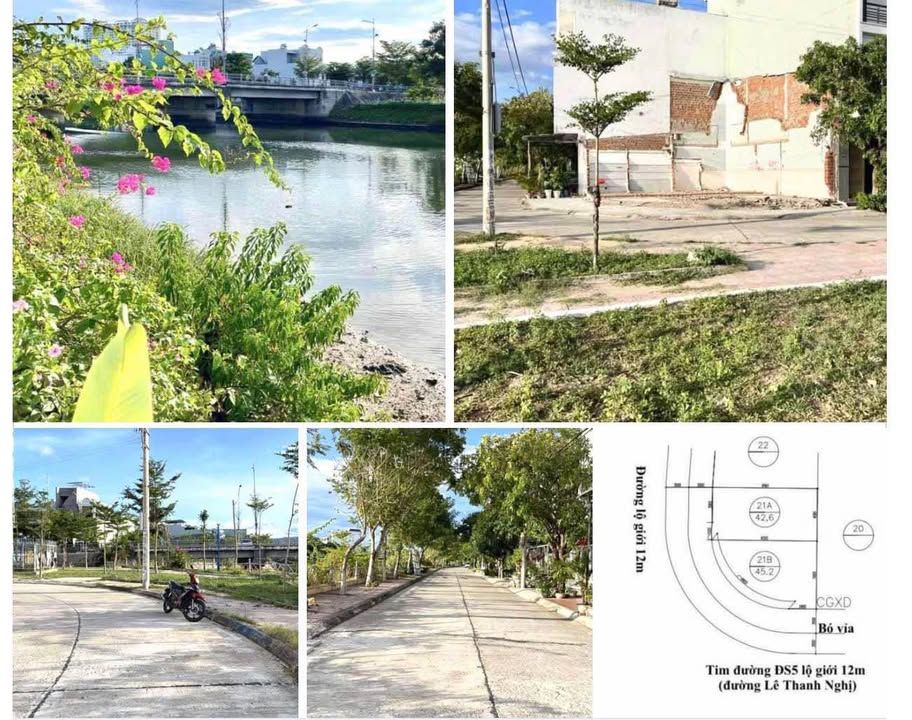 Lô đất Đống Đa, Quy Nhơn 42.6m² giá 2.7 tỷ - View sông thoáng mát!