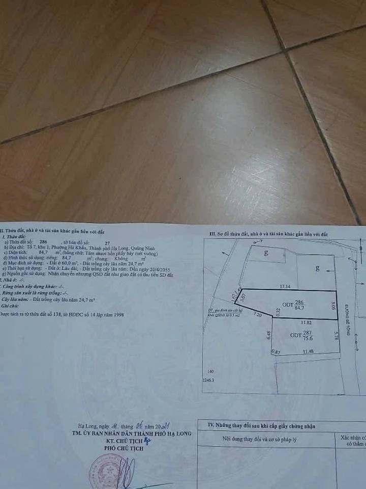 Đất nền Việt Hưng Hạ Long 84.7m² giá 1.3 tỷ - Gần trường học, ô tô vào tận nơi!