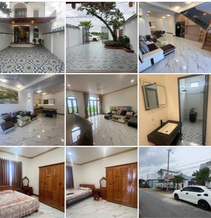 Nhà hoàn công mặt tiền đường nhựa 9m tại xã Hòa Phú, Châu Thành, Long An - Giá 2.4 tỷ, tặng nội thất!