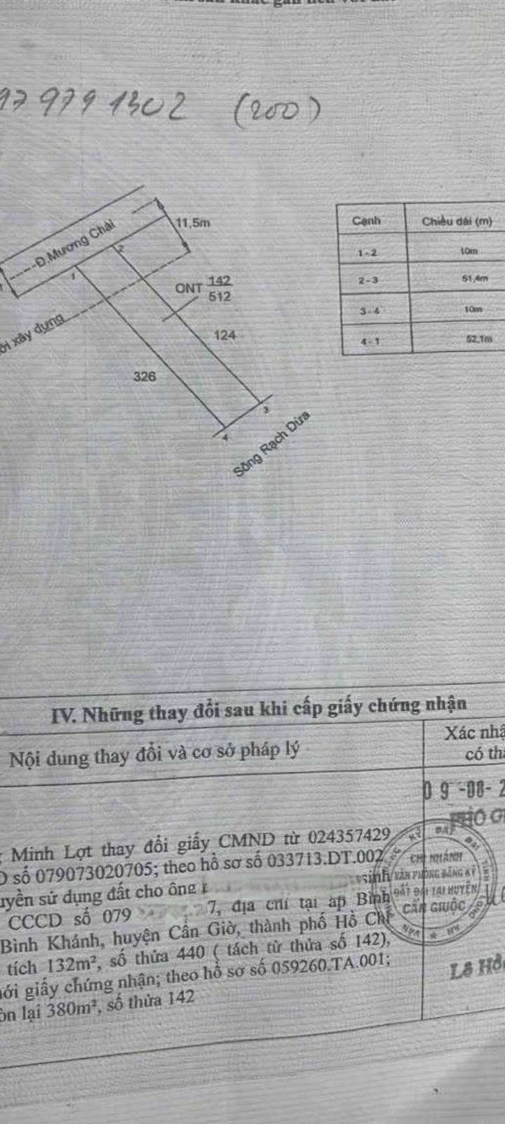 Đất thổ cư mặt tiền ấp Long Bào, Cần Giuộc 512m² giá 4 tỷ - Cơ hội đầu tư hấp dẫn!