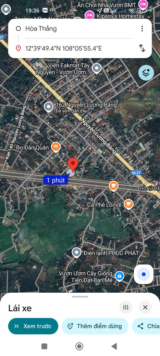 Đất thổ cư Tân Lập 240m² giá 7.68 tỷ - Cách sân bay chỉ 2 phút!