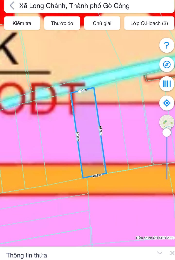 Đất ruộng 1000m² phường Bình Xuân, Gò Công - Giá 550 triệu, sổ hồng chính chủ!