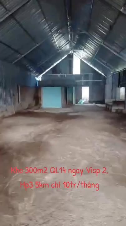 Cho thuê kho mặt tiền QL14, Định Hòa, Thủ Dầu Một - Giá chỉ 10 triệu/tháng!