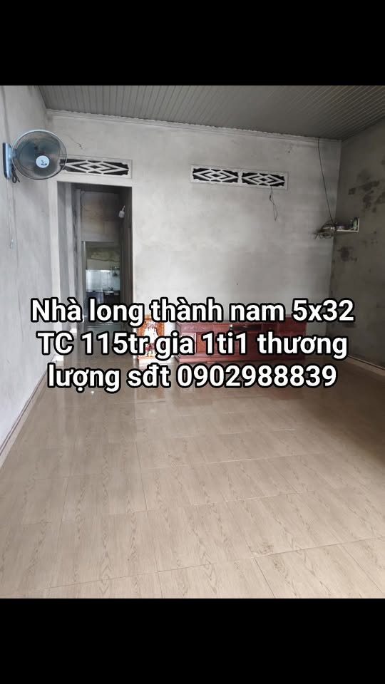 Nhà phố Long Thành Nam, Tây Ninh 115m² giá 1.1 tỷ - Gần chợ Bến Kéo!