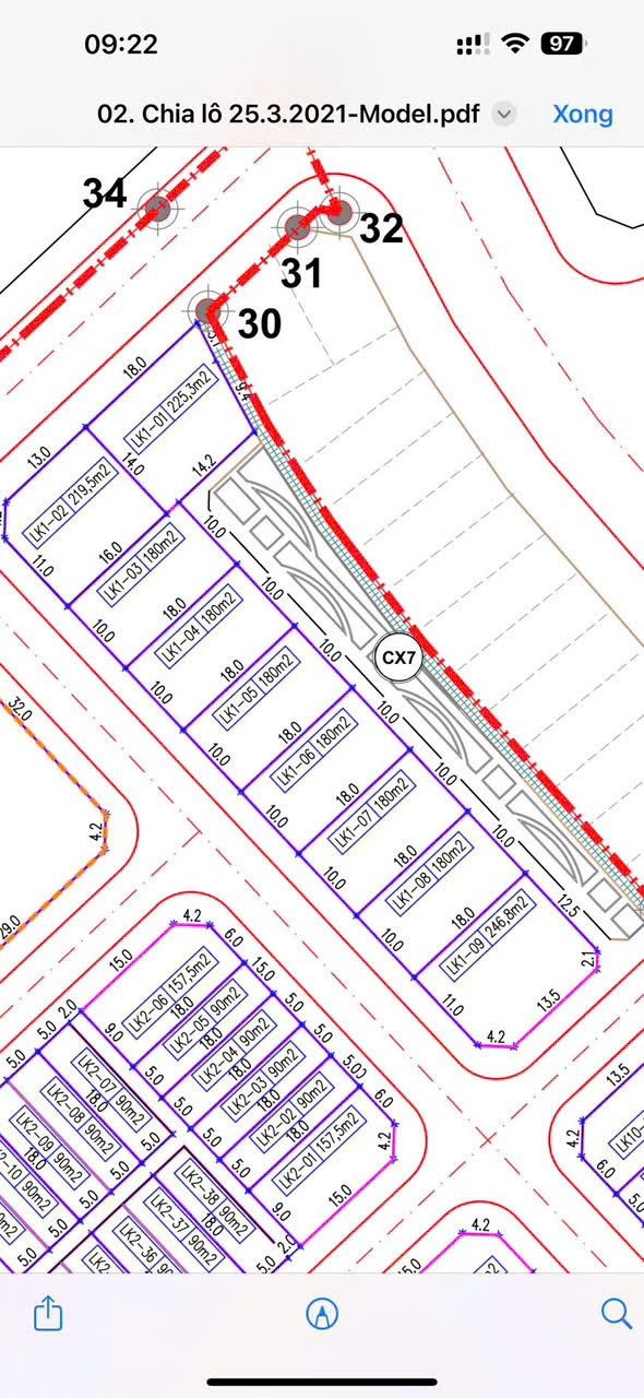 Đất khu đô thị Lạc Ngàn, Tân Dân, Việt Trì 180m² - Hướng Tây Nam, giá tốt cho nhà đầu tư!
