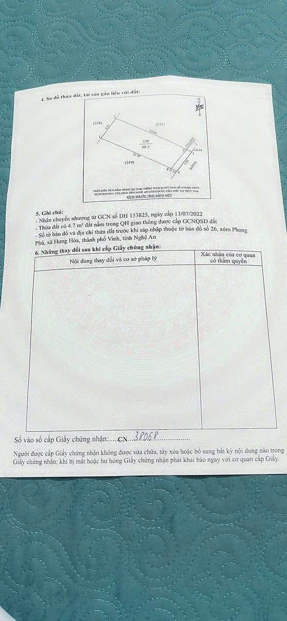 Bán đất Hưng Hoà Trường Vinh 68m² - Vị trí đẹp gần hồ điều hoà!