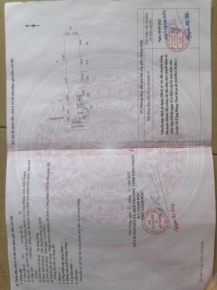 Đất nền ấp Đôi Ma, Kiểng Phước, Gò Công Đông 3584m² - Giá chỉ 400 triệu!