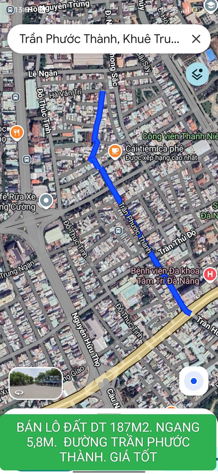 Đất nền đường Trần Phước Thành, Khuê Trung, Đà Nẵng 187m² - Tiềm năng sinh lời cao!