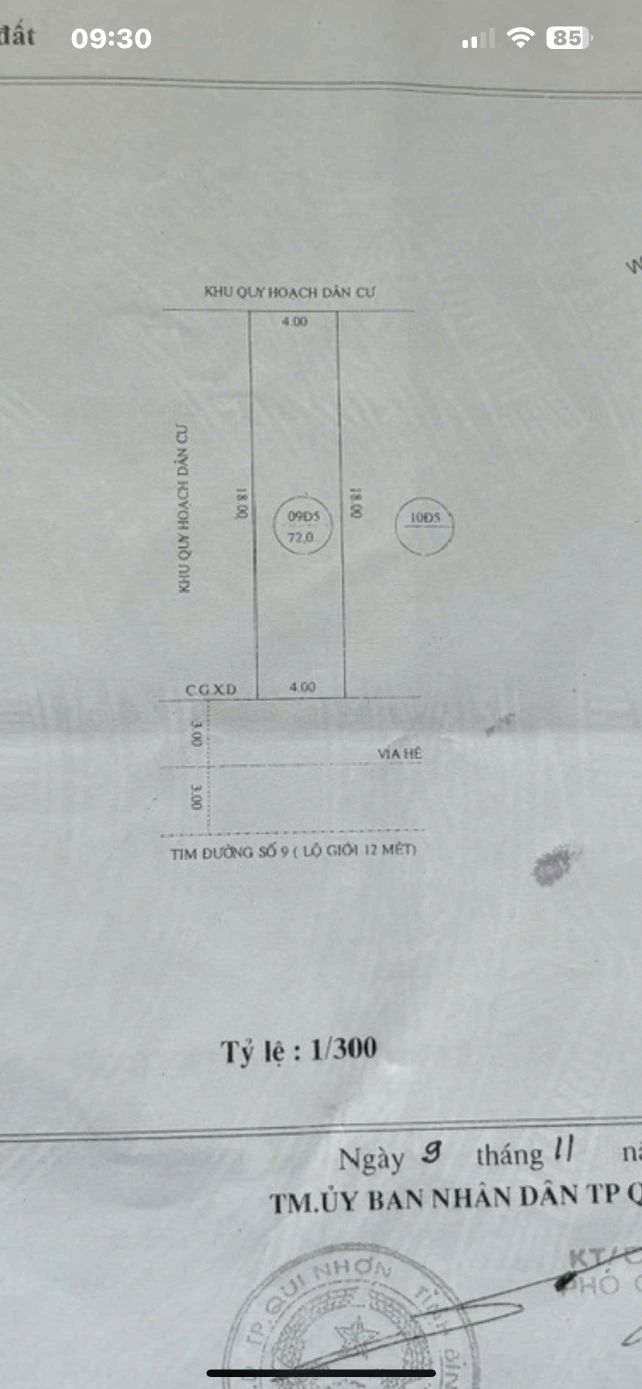 Đất nền mặt tiền Nguyễn Thanh Trà, Quy Nhơn 72m² giá 3.45 tỷ - Cơ hội đầu tư tuyệt vời!