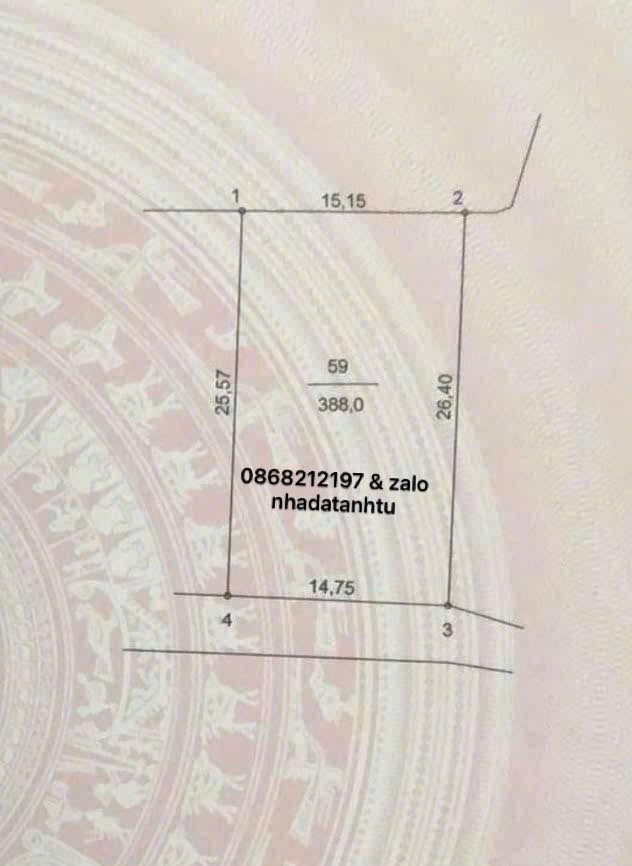 Đất nền Chương Lộc, Thường Tín 388m² giá 4 tỷ - Đường thông, vị trí đẹp!