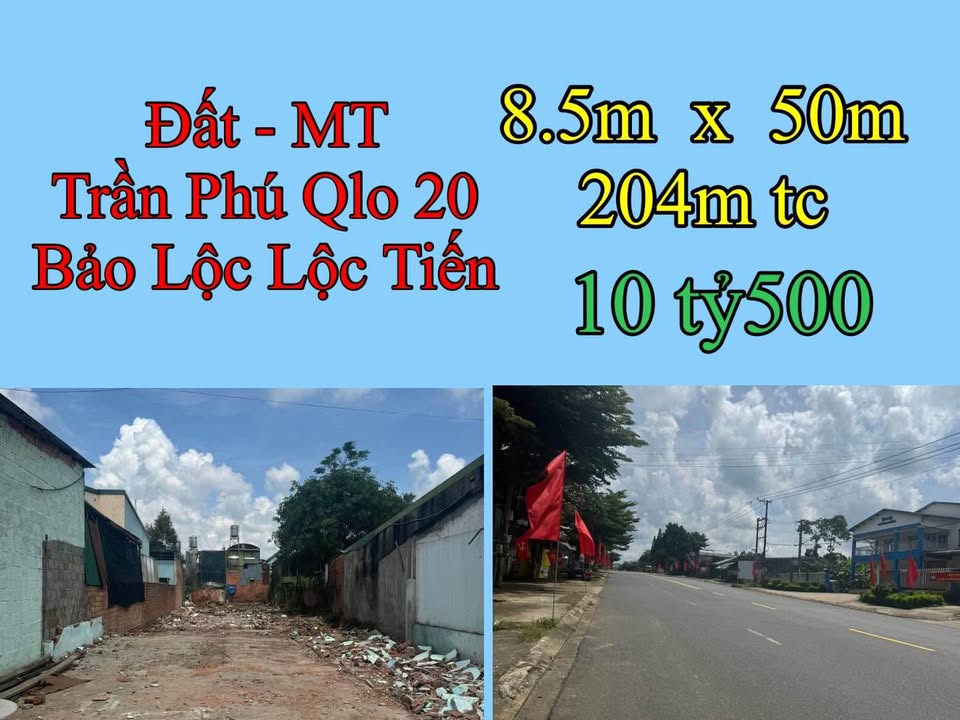 Đất mặt tiền Trần Phú, Lộc Tiến, 425m² giá 10.5 tỷ - Vị trí kinh doanh đắc địa!