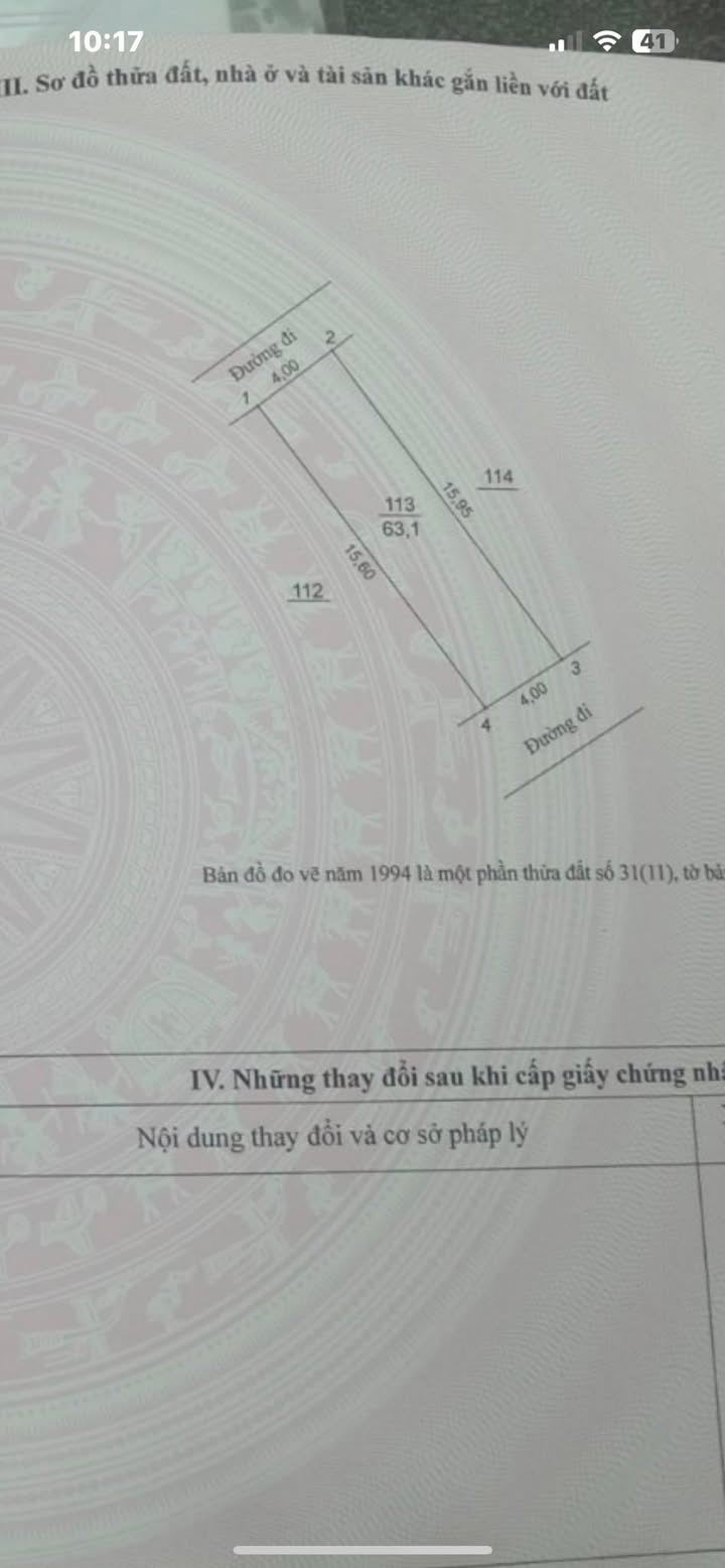 Đất mặt ngõ ô tô Vạn Phúc 63m² giá 4 tỷ - Cơ hội đầu tư hấp dẫn!