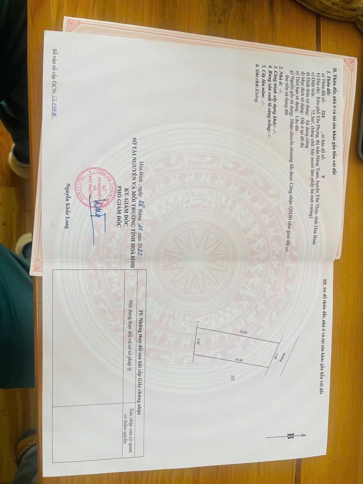 Đất nền Yên Phong, Yên Thủy 75m² giá 500 triệu - Pháp lý rõ ràng, chính chủ!