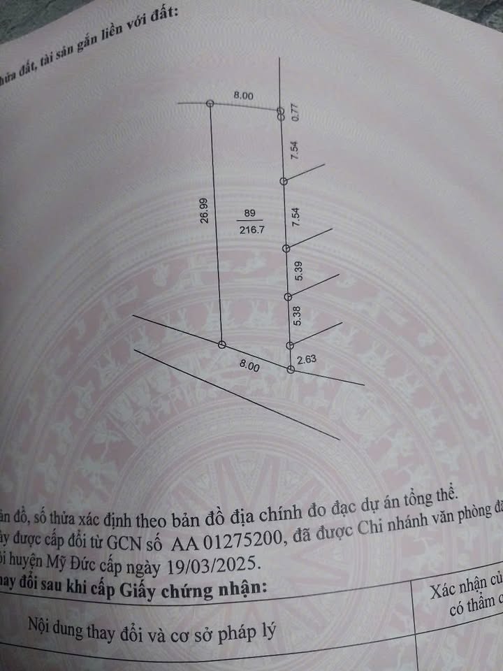 Đất nền An Phú, Mỹ Đức, Hà Nội 216m² - Phù hợp làm khách sạn, kho xưởng!