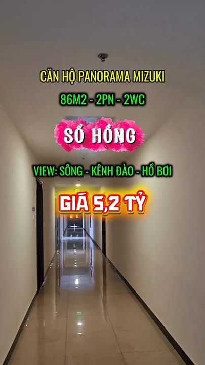 Căn hộ Panorama Mizuki Park Bình Chánh 86m² - View sông tuyệt đẹp!