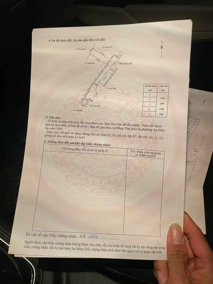 Đất thổ cư Kiến Phong, An Dương, Hải Phòng 64.6m² giá 1.744 tỷ - Gần trục chính!