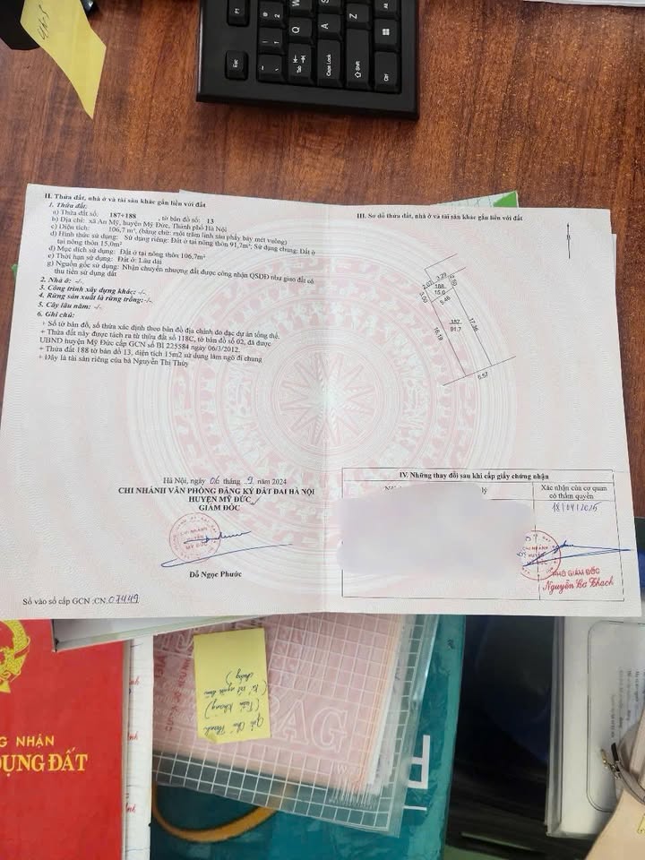 Đất đẹp Kênh Đào, An Mỹ, Mỹ Đức 106,7m² chỉ 1 tỷ - Tiềm năng đầu tư cao!