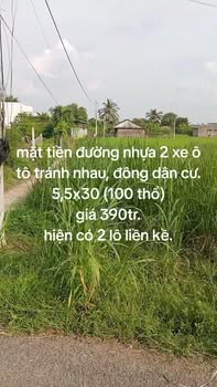 Đất nền Bình Phú Gò Công Tây 165m² giá 390 triệu - Đầu tư sinh lời ngay!
