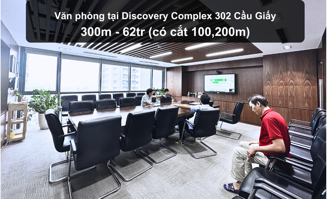 Văn phòng cho thuê Discovery Complex Cầu Giấy 300m² giá 62 triệu - Giao thông thuận tiện!