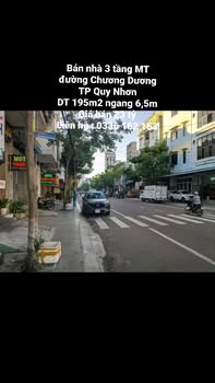 Nhà mặt tiền đường Chương Dương TP Quy Nhơn 195m² giá 23 tỷ - Vị trí đắc địa cho kinh doanh!