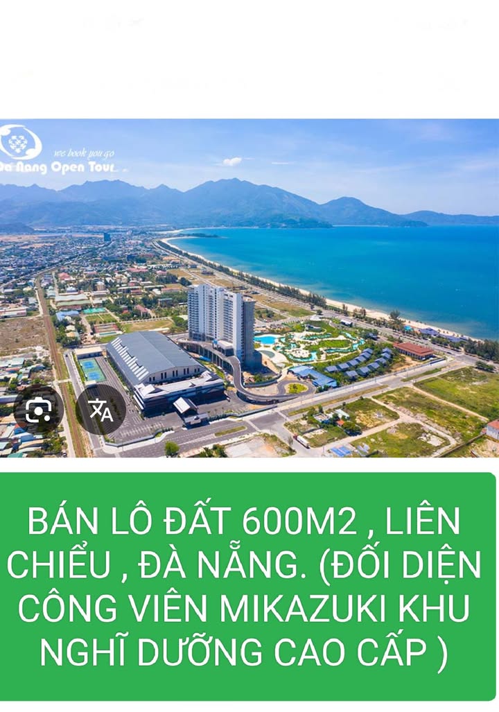 Đất biệt thự biển Nguyễn Tất Thành 600m² giá 30 tỷ - Cơ hội đầu tư hấp dẫn!