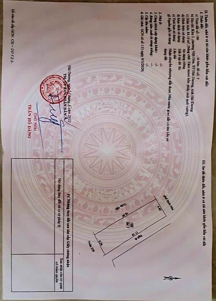 Đất nền lô góc tại phường Việt Hòa, TP Hải Dương - 84m² chỉ 1.5 tỷ, hướng Tây Bắc!