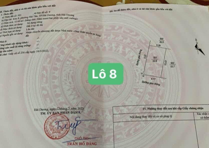 Đất nền giá cực rẻ tại ngõ 51 Thắng Lợi, Hải Tân - Chỉ từ 800 triệu!