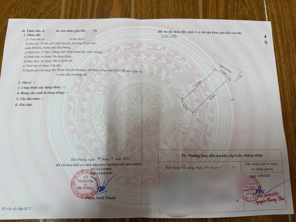 Đất nền phường Nam Đồ Sơn 57m² giá thỏa thuận - Sổ đỏ chính chủ!