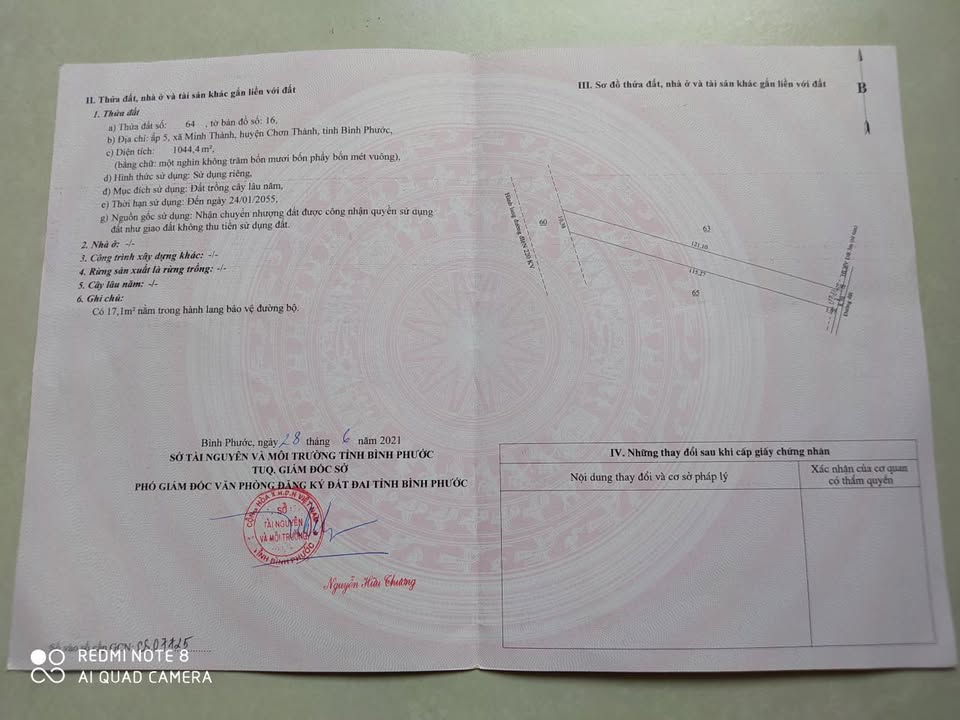 Đất nền 1000m² phường Minh Thành giá chỉ 2xx triệu - Đầu tư sinh lời ngay!