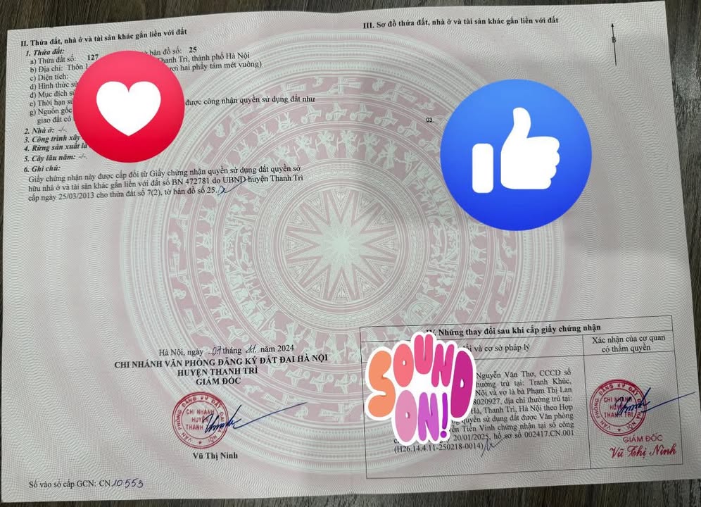 Bán gấp đất tại xã Đông Mỹ, Thanh Trì, Hà Nội - Giá chỉ 3.9 tỷ