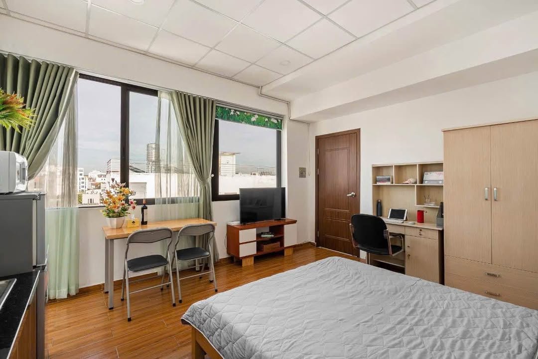 Phòng cho thuê 35m² tại Bình Thạnh - Full nội thất, view thoáng mát