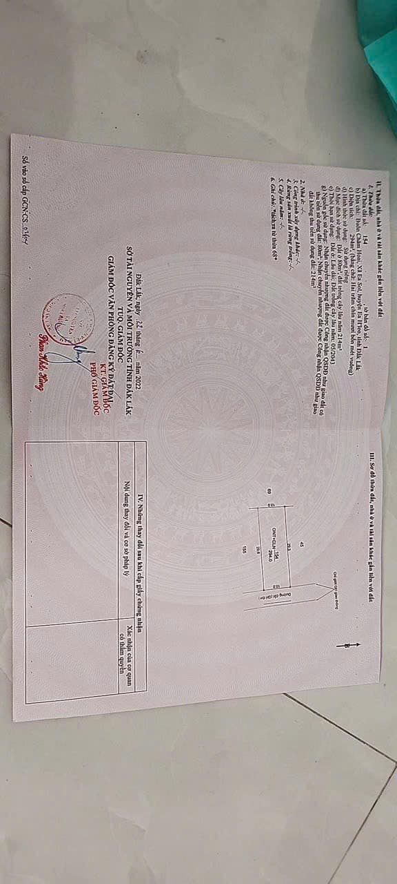 Đất thổ cư 300m² tại Ea Sol, Đắk Lắk - Giá chỉ 210 triệu, bán lỗ gấp!