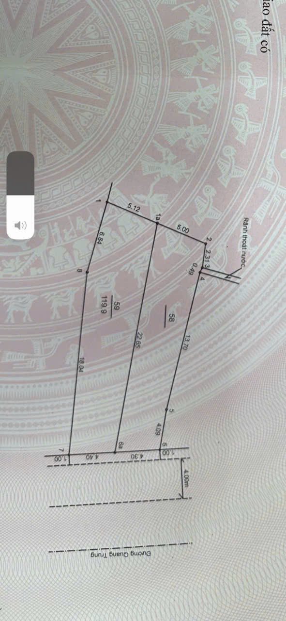 Lô đất mặt phố Quang Trung, Sơn Tây 120m² giá 11 tỷ - Vị trí kinh doanh đắc địa!