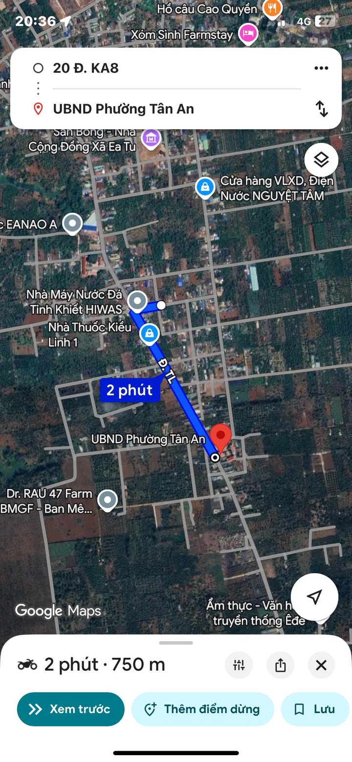 Đất mặt tiền đường KA8, phường Tân An, Đăk Lăk - Sổ đỏ chính chủ, giá chỉ 1.65 tỷ!