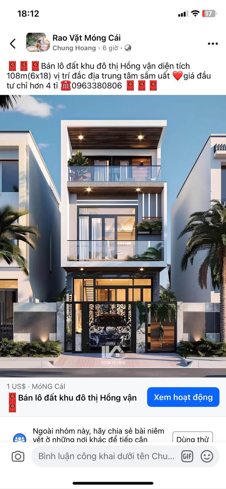 Nhà phố 2 tầng Trần Quốc Tảng, Móng Cái 150m² giá 5 tỷ - Kinh doanh sầm uất!