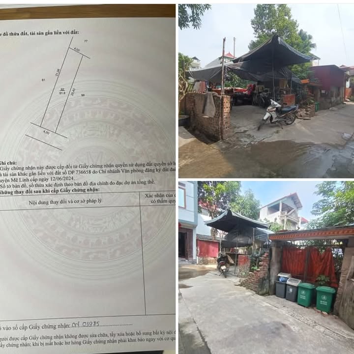 Đất thổ cư Tiền Phong Mê Linh 81m² giá chỉ 4x triệu - Cần bán gấp chính chủ!