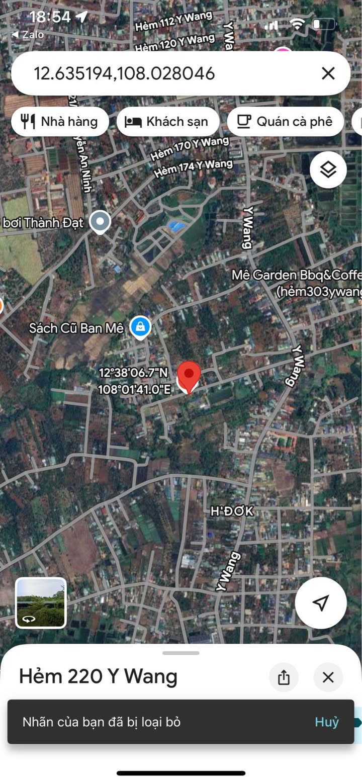 Đất thổ cư hẻm 220 Y Wang 115m² giá 1.595 tỷ - Đầu tư sinh lời ngay!