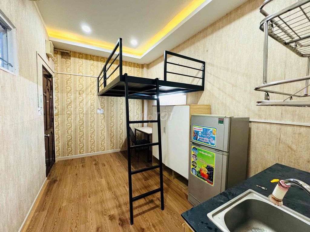 Phòng trọ giá rẻ Q6 30m² full nội thất - Giờ giấc tự do, an ninh tuyệt đối!