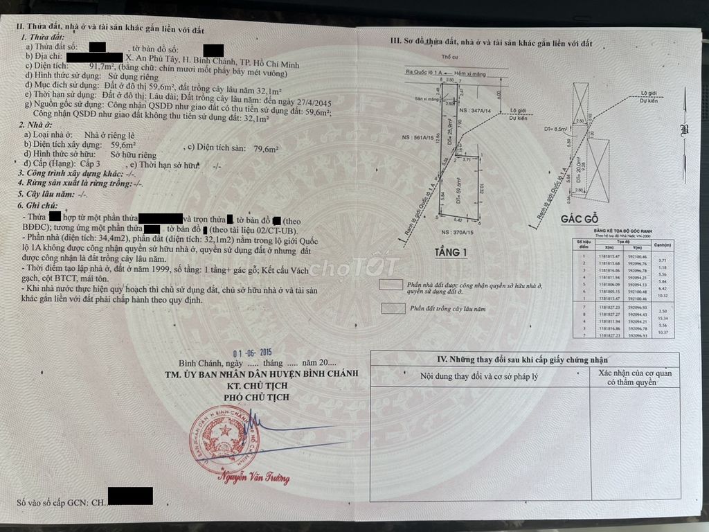 Đất mặt tiền Quốc lộ 1, Xã An Phú Tây, Bình Chánh 2112,9m² - Đầu tư sinh lời ngay!