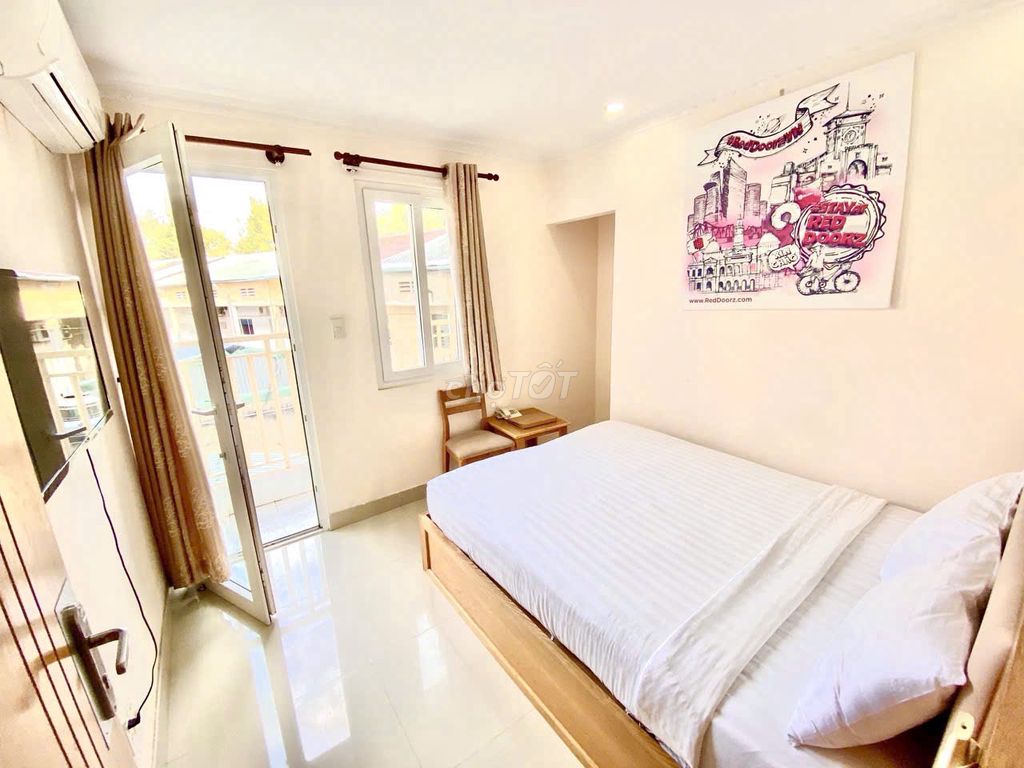 Căn hộ Studio Trần Hưng Đạo Q1 35m² giá 7.4 triệu - Full nội thất cao cấp